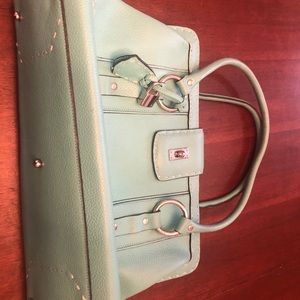 BCBG Max Azria Turquoise Leather Bag